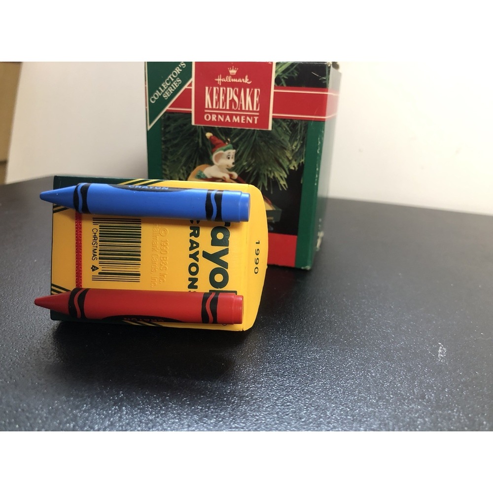 1990 Hallmark Crayola Bright Moving Colors Christmas Keepsake‎ Ornament W/Box - Picture 4 of 4